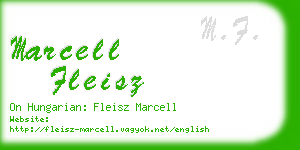 marcell fleisz business card